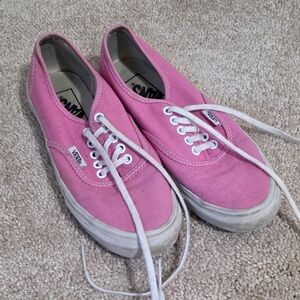 Vans Pink Canvas Sneakers